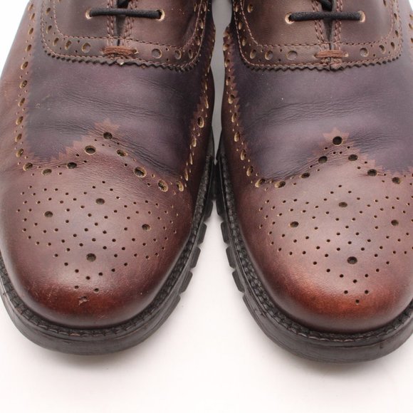 Cole Haan Zerogrand No Stitch Men's 10.5 M Dress Shoes Brown Leather Wingtip - Picture 11 of 11